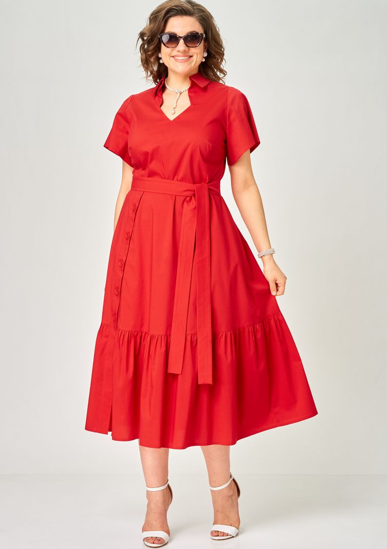 Платье EVA GRANT арт. 7325В красный