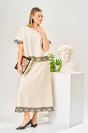 Костюм Ava fashion арт. М-196 молочный-шампанское