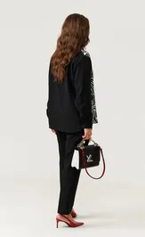 Blouse Panda 111340 cherno-belyj