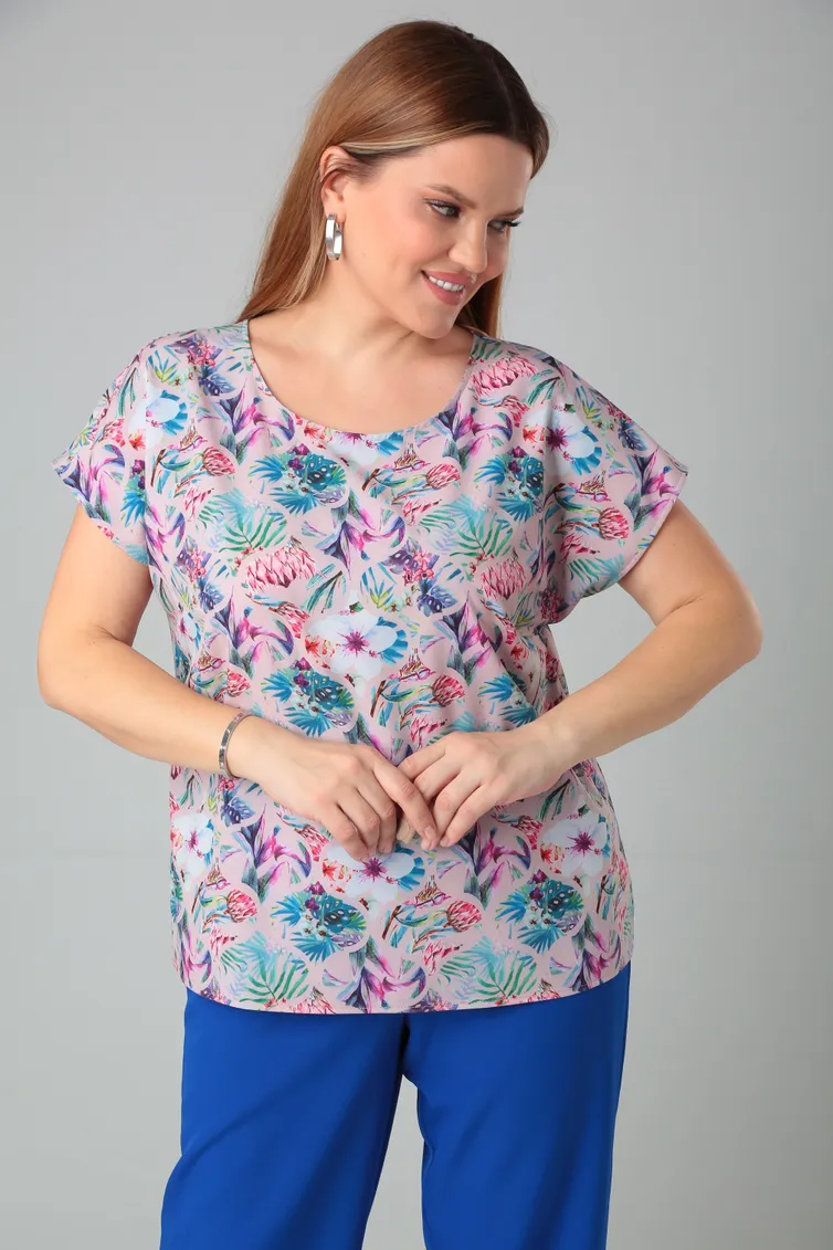 Блузка BLISS арт. 8700 Розовый CAMILE