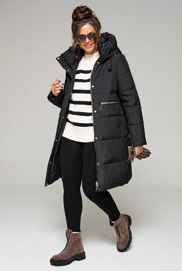 Coat Beautiful & Free #6297 chyornyj