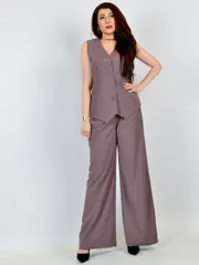 Waistcoat PATRICIA #01-5605 mokko