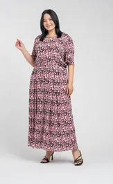 Sukienka FASHION CENTRE V-3961/Multikolor