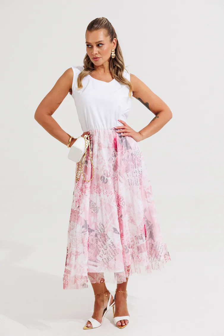 Zestaw Anastasia #1375 belyj+korall