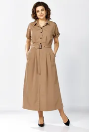 Dress Rishelie #1027 bezh