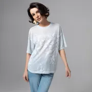 T-Shirt CHARUTTI #Budu tebe snitsya (goluboj melanzh)