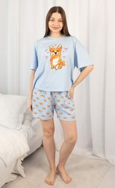 Пижама Купалинка 661521 158,164 К.голубой,набивка