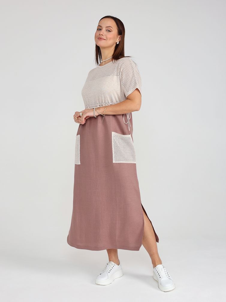 Sukienka BONADI #1964 kapuchino