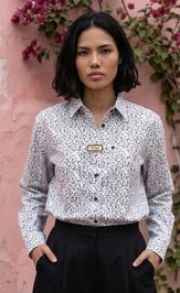 Blouse Лиссана 5037 cherno-belyj