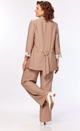Suit Milora 1458 pesochnyj + pastelnye cvety