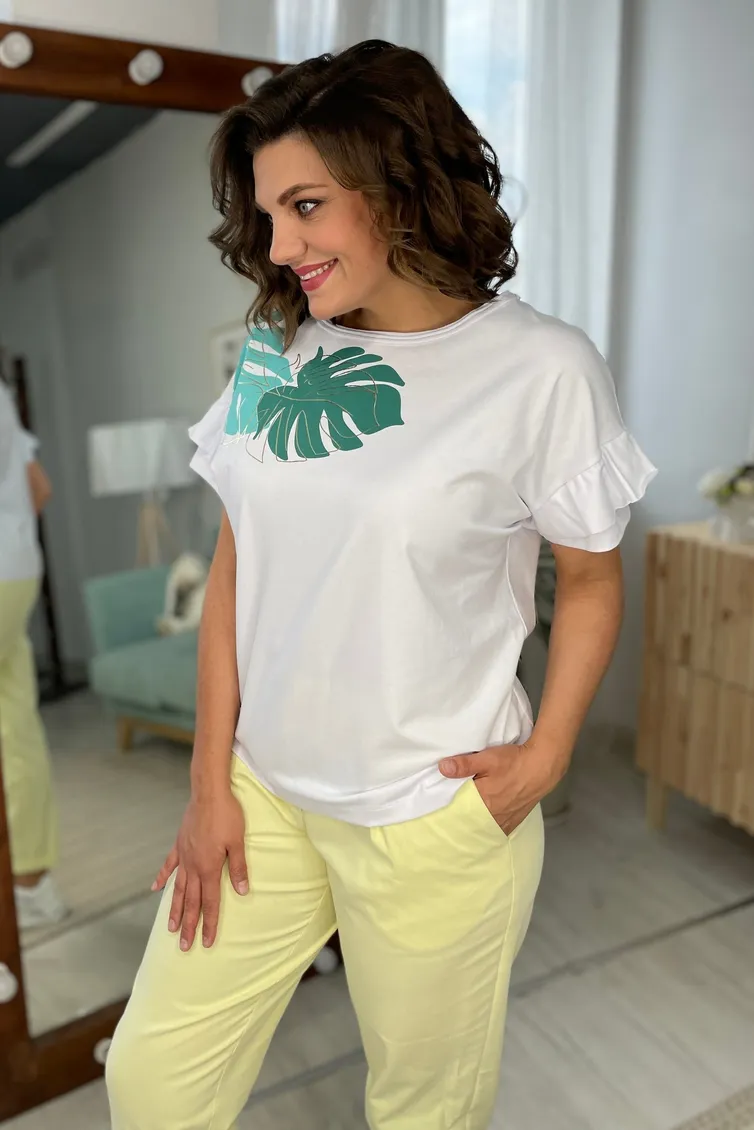 Koszulka Rumoda #2083 belyj