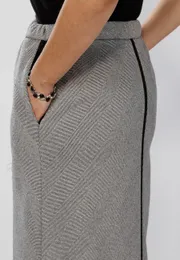 Spódnica Ava fashion #M-091 seryj