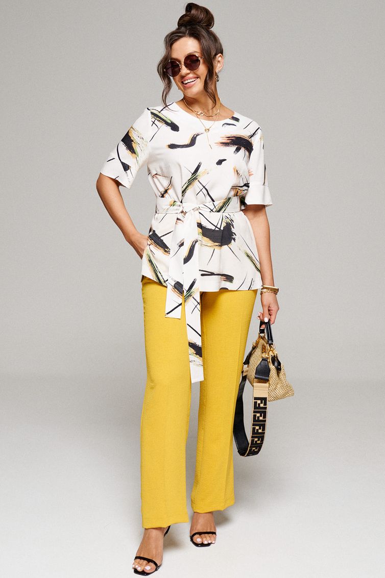 Комплект Beautiful & Free арт. 6144 абстракция+горчица