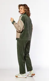 Suit Ольга Стиль S1059 bezhevo-zelenyj