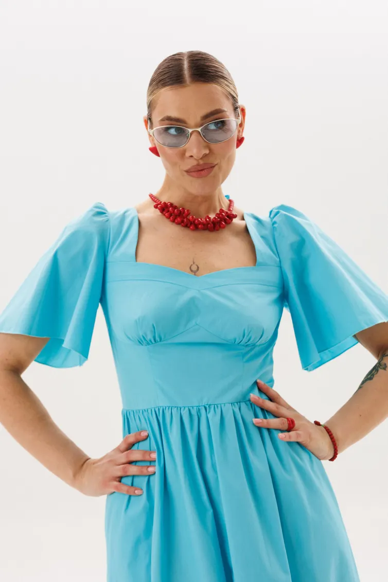 Sukienka Anelli Laurel #1866 blu san