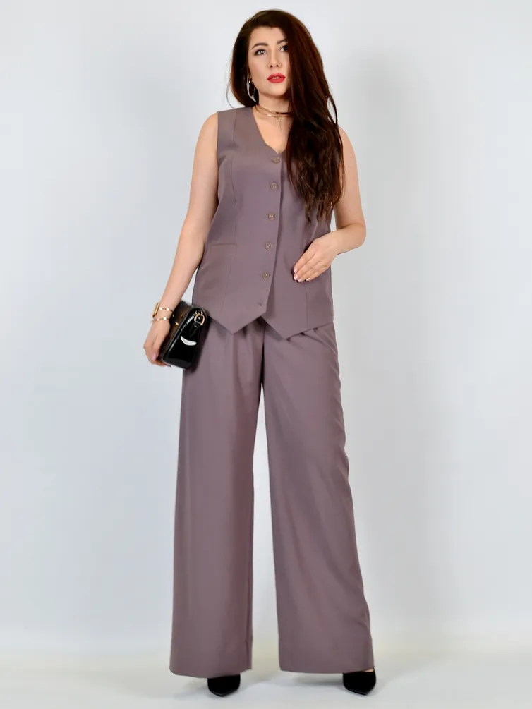 Waistcoat PATRICIA #01-5605 mokko