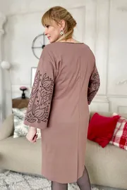 Sukienka Rumoda #2177 korichnevyj