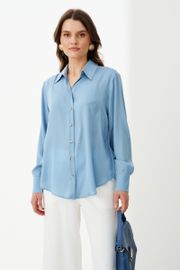 Блузка Panda арт. 103045 голубой