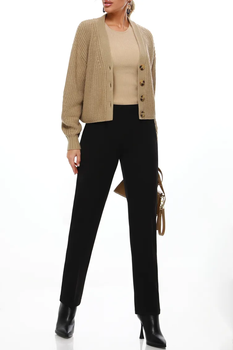 Spodnie DS Trend #Br-0216-0514 (chernye klassicheskie so strelkami )