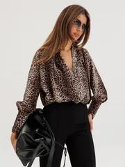 Bluzka the name #2232-1 leopard
