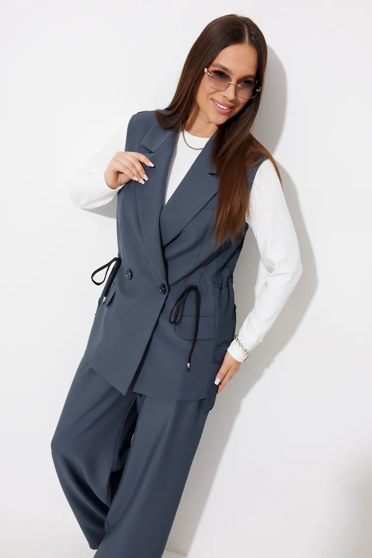 Garnitury damskie Magia Mody #2744 sero-sin