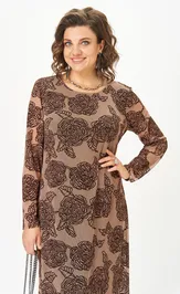 Dress Aira Style 24430 kapuchino