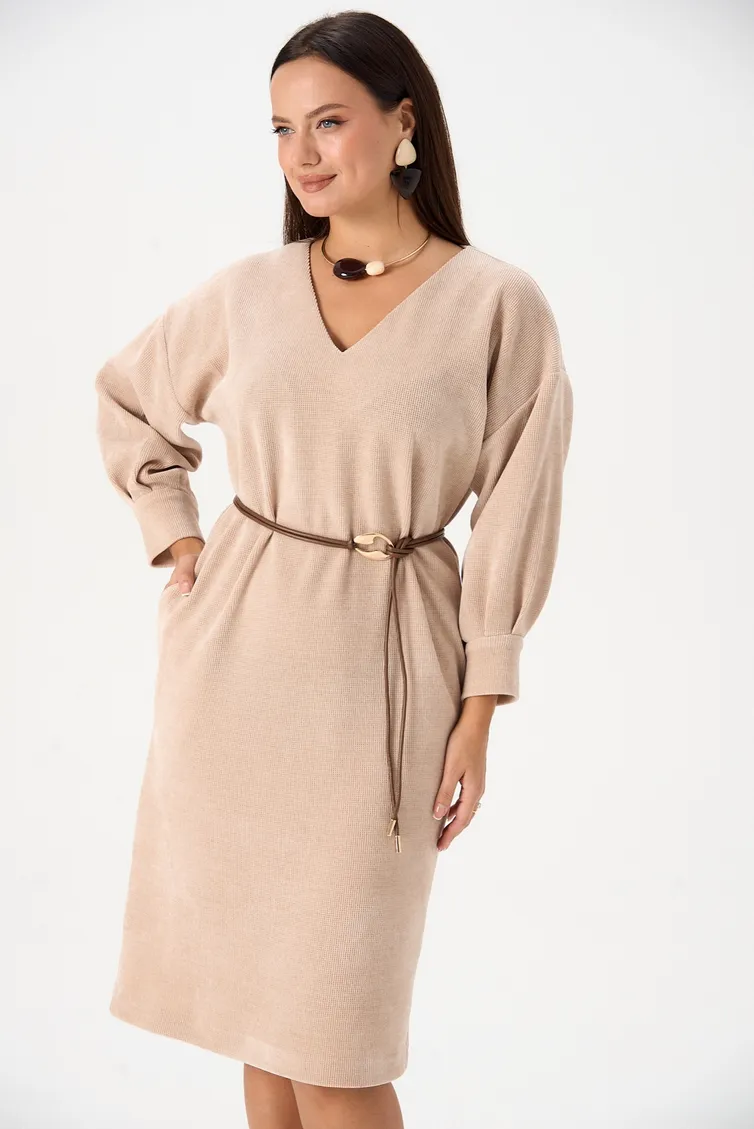 Dress Verita moda #N-2493 bezhevyj