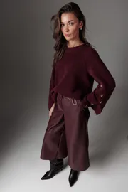Spodnie Lyushe #4520 bordo