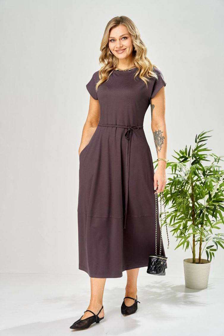 Платье Ava fashion арт. М-199 баклажановый