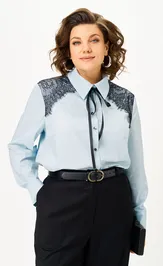 Blouse Bello style 5-008-blue