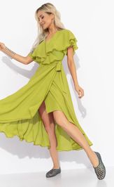 Платье CHARUTTI Счастье влюбленности (салатовое, нью)