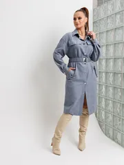 Платье Galean Style арт. 989 серо-синий