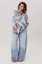 Bluzka Anelli Laurel #1806 rozy lilii piony