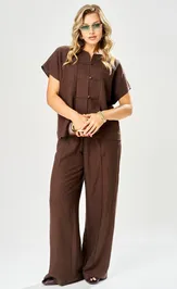 Suit Ava fashion M-207 korichnevyj