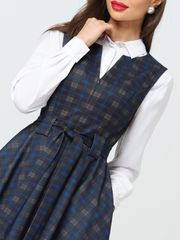 Платье DS Trend арт. С-0255 (Деловой квартал, нью клетка)