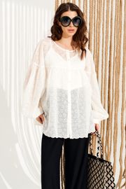 Блузка Elletto Life арт. 13997 сливочный