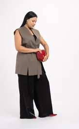 Kamizelka FASHION CENTRE Pv-3841/Korichnevyj melanzh