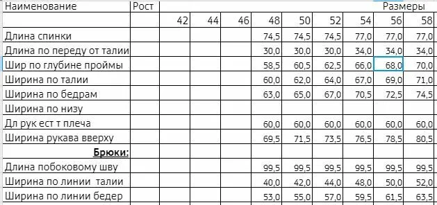 Костюм EVA GRANT арт. 0101