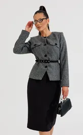 Костюм Galean Style 1014 А серый с черным