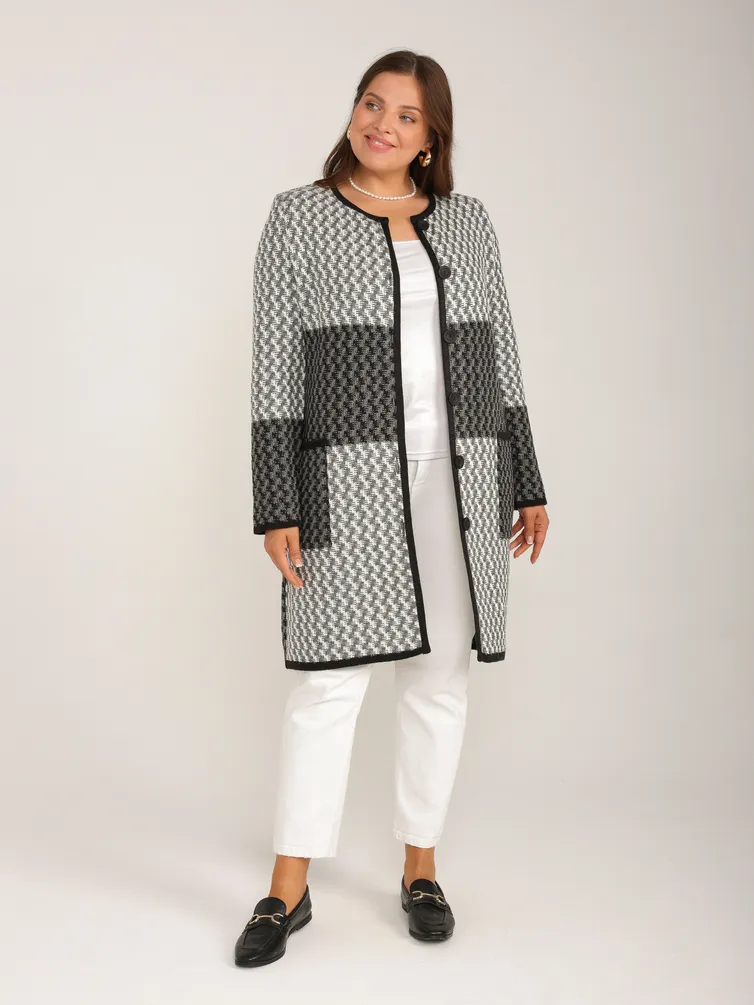 Cardigan BONADI #2091 seryj