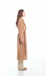 Пальто Elema 1-1520 бежевый меланж 170