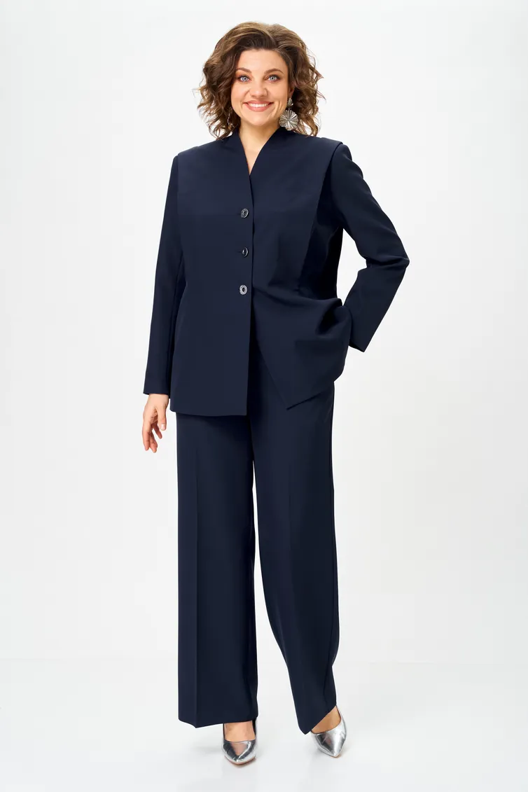 Suit Vilena-fashion #1138 temno-sinij
