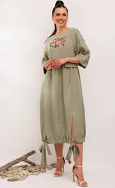 Платье Galean Style 1003 хаки