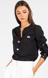 Blouse VIZAVI 739 chernyj