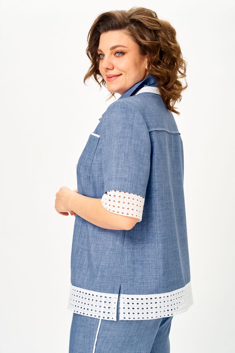 Костюм Vilena-fashion арт. 1156 голубой