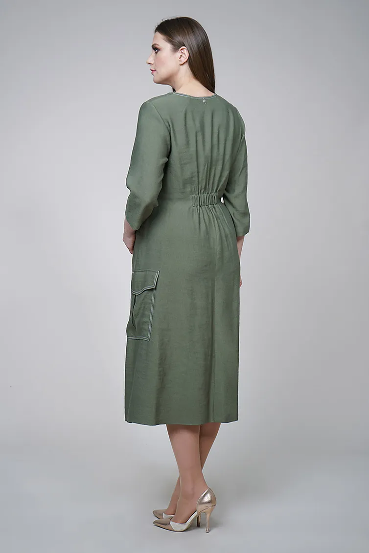 Dress Fantazia Mod #3383 xaki