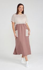 Sukienka BONADI 1964 kapuchino