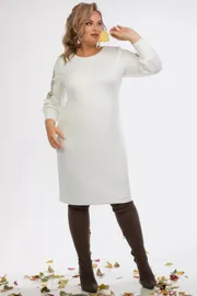 Sukienka Vilena-fashion #1006 molochnyj