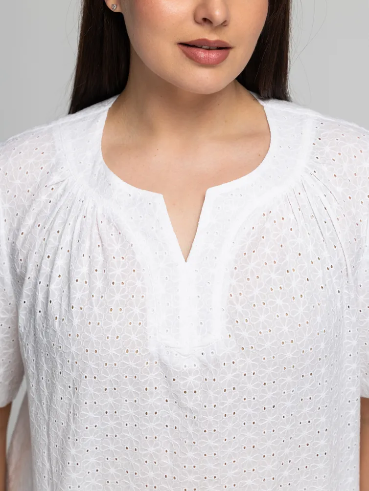 Blouse Avila #0858 chistyj belyj