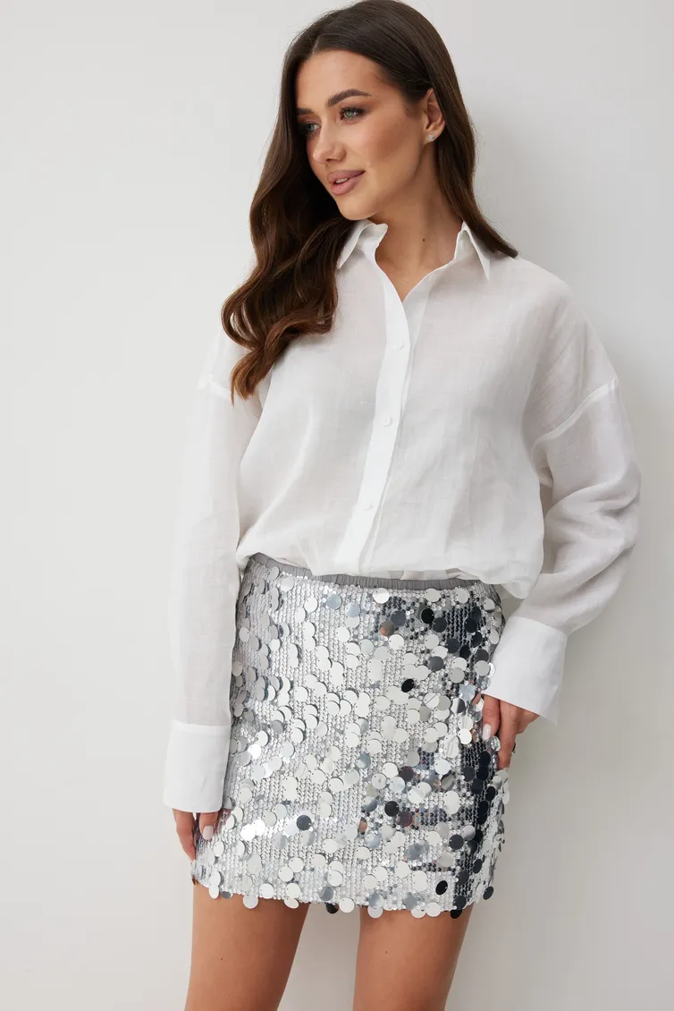 Skirt TND #M384 serebro